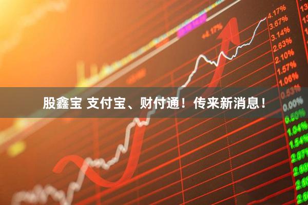 股鑫宝 支付宝、财付通！传来新消息！