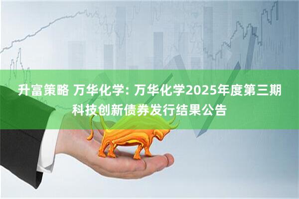 升富策略 万华化学: 万华化学2025年度第三期科技创新债券发行结果公告